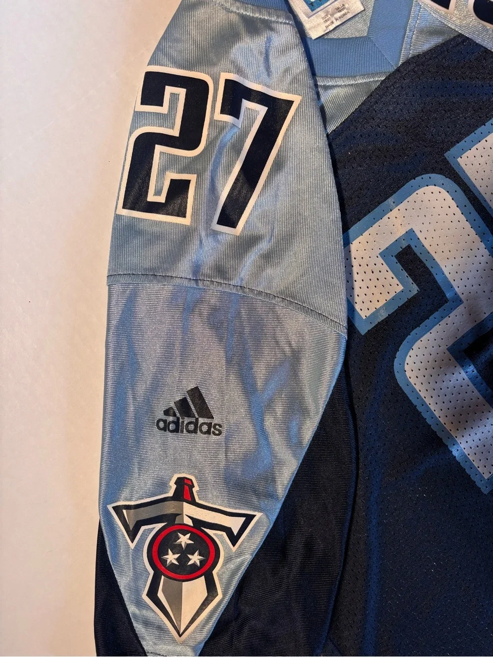 Vtg Adidas Tennessee Titans Eddie George #27 NFL Jersey Youth XL Adult Medium